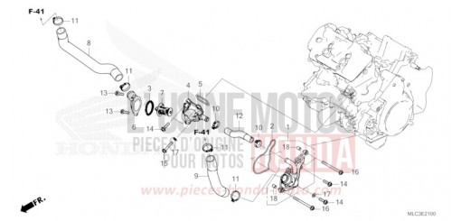 THERMOSTAT/DURIT D'EAU XL750P de 2023